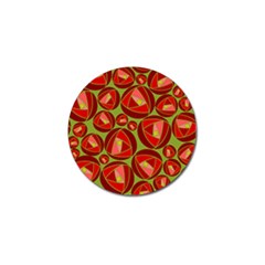 Abstract Rose Garden Red Golf Ball Marker (10 Pack)