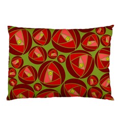Abstract Rose Garden Red Pillow Case