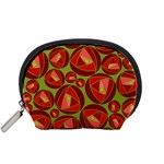 Abstract Rose Garden Red Accessory Pouch (Small) Front