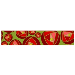 Abstract Rose Garden Red Small Flano Scarf