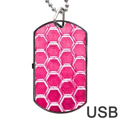 Hexagon Windows Dog Tag Usb Flash (one Side) by essentialimage365