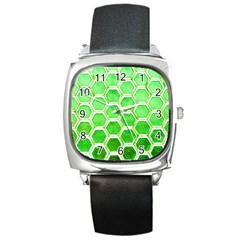 Hexagon Windows Square Metal Watch by essentialimage365