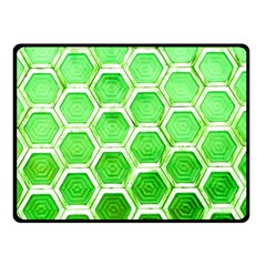 Hexagon Windows Double Sided Fleece Blanket (small)  by essentialimage365