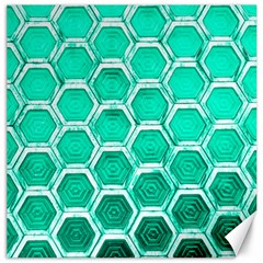 Hexagon Windows Canvas 16  X 16  by essentialimage365