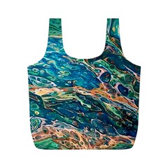 Oceanic Mircoscope  Full Print Recycle Bag (m) by BrenZenCreations