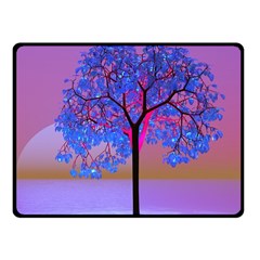 Tree Sunset Fleece Blanket (small) by icarusismartdesigns