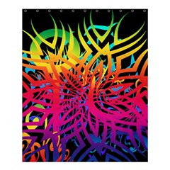 Abstract Jungle Shower Curtain 60  X 72  (medium)  by icarusismartdesigns