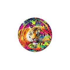 Tiger In The Jungle Golf Ball Marker (4 pack)