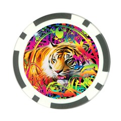 Tiger In The Jungle Poker Chip Card Guard