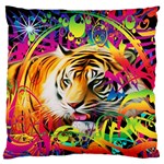 Tiger In The Jungle Standard Flano Cushion Case (Two Sides) Back