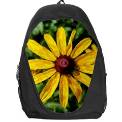 Sunflower Painting Backpack Bag by ExtraGoodSauce