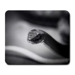 Black And White Snake Large Mousepads by ExtraGoodSauce