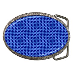 Basket Weave Basket Pattern Blue Belt Buckles