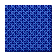 Basket Weave Basket Pattern Blue Face Towel