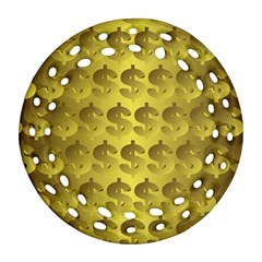 Account Dollar Ornament (round Filigree)