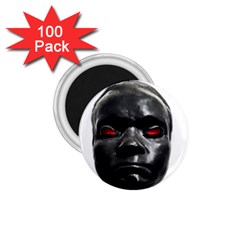 Creepy Black Man Mask Print 1 75  Magnets (100 Pack)  by dflcprintsclothing