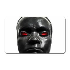Creepy Black Man Mask Print Magnet (rectangular) by dflcprintsclothing