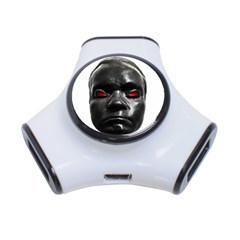 Creepy Black Man Mask Print 3-port Usb Hub by dflcprintsclothing