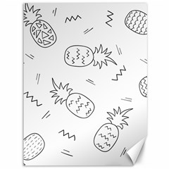 Pineapples Doodles Canvas 36  X 48  by goljakoff
