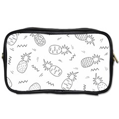 Pineapples Doodles Toiletries Bag (two Sides) by goljakoff