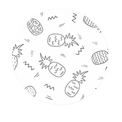 Pineapples Doodles Mini Round Pill Box (pack Of 5) by goljakoff