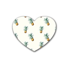 Pineapples Heart Coaster (4 Pack)  by goljakoff