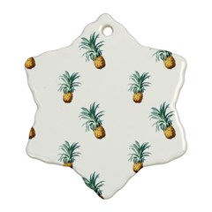 Pineapples Snowflake Ornament (two Sides) by goljakoff