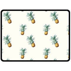 Pineapples Double Sided Fleece Blanket (large) 