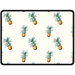 Pineapples Double Sided Fleece Blanket (Large)  80 x60  Blanket Back