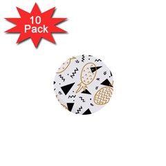 Golden Pineapples 1  Mini Buttons (10 Pack)  by goljakoff