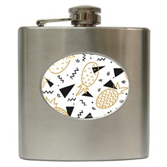 Golden Pineapples Hip Flask (6 Oz) by goljakoff