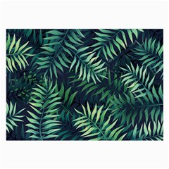 Green Leaves Large Glasses Cloth by goljakoff