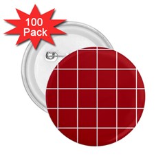 Red Buffalo Plaid 2 25  Buttons (100 Pack)  by goljakoff