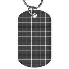 Gray Plaid Dog Tag (two Sides) by goljakoff