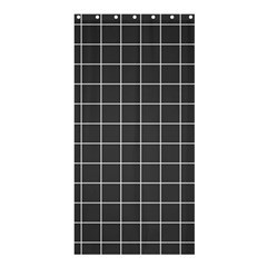 Gray Plaid Shower Curtain 36  X 72  (stall)  by goljakoff