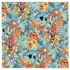 Flowers and butterfly Wooden Puzzle Square