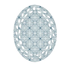 Tulip  Flower  Oval Filigree Ornament (two Sides) by SychEva