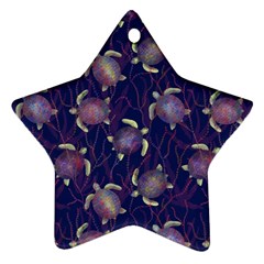 Turtles  Star Ornament (two Sides) by SychEva