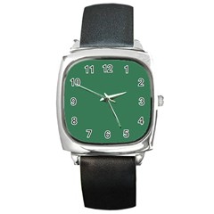 Amazon Green Square Metal Watch