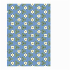 Flowers Leaves  Floristic Pattern Small Garden Flag (two Sides) by SychEva