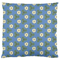 Flowers Leaves  Floristic Pattern Large Cushion Case (one Side) by SychEva