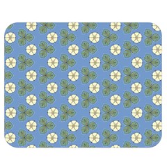 Flowers Leaves  Floristic Pattern Double Sided Flano Blanket (medium)  by SychEva