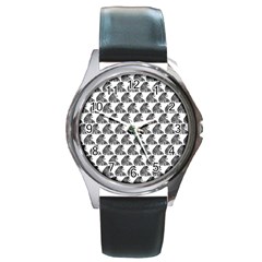 Leopard Round Metal Watch by Sparkle