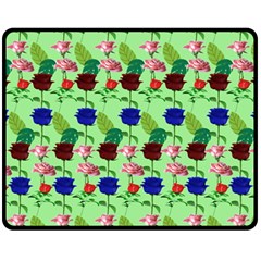 Rose Lotus Fleece Blanket (medium)  by Sparkle