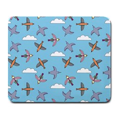 Birds In The Sky Large Mousepads by SychEva