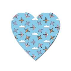 Birds In The Sky Heart Magnet by SychEva