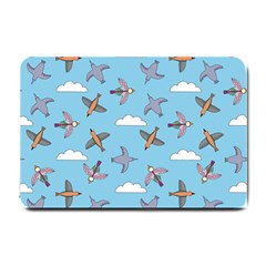 Birds In The Sky Small Doormat  by SychEva