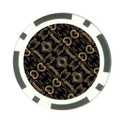 Modern Intricate Print Pattern Poker Chip Card Guard (10 Pack) by dflcprintsclothing