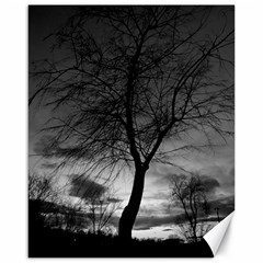 Black And White Tree 1 Canvas 16  X 20  by DeCarolina