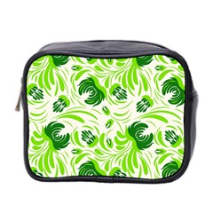 Green Leaves Mini Toiletries Bag (two Sides) by Eskimos